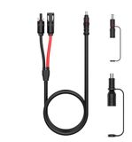 Solarstekker op DC7909, DC8020-adapter, perfect compatibel met Jackery draagbaar powerstation, zonnepaneelverlengkabel, 12 AWG zware draad