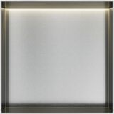 Hotbath &More Inbouwnis - 30 x 30 x 10 cm - Frameless - met LED-verlichting - RVS 316 - V01