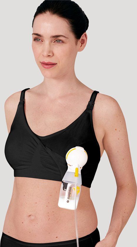 Medela 3-in-1 Voedings- en Kolf BH - Zwart - XXL