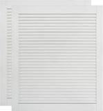 vidaXL Kastdeuren met lamellen 2 st 69x59,4 cm massief grenenhout wit