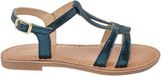 Dresco Sandales enfant en cuir Les Backle Bleu Taille 33