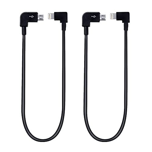 RUIZHI Micro USB Cable - 29 cm - Nylon - Voor DJI Mavic Mini / Mini Zoom / PRO / AIR / Spark - 2 Stuks