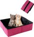 Ibenzoa® Compacte en Duurzame Opvouwbare Kattenbak - Roze