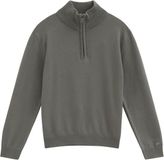WE Fashion Jongens gebreide trui met quarter-zip