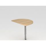 Hammerbacher Aanbouwtafel halfrond 60x80cm R serie - 60x80 cm