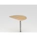 Hammerbacher Aanbouwtafel halfrond 60x80cm R serie - 60x80 cm