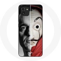 Maniacase Etui voor Samsung Galaxy A03 La casa de papel Berlijn Split Masker