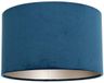 Steinhauer Blauwe Velours Lampenkap K7396ZS ⌀30cm E27 fitting Textiel Modern
