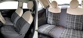 Complete CORA Complete serie aangepaste stoelhoezen Fiat 500 07> Schots grijs