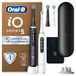 Oral-B iO 5 Duopack, Zwarte En Witte Elektrische Tandenborstel, 4 Opzetborstels, 1 Reisetu i, Etui Voor De oplader,Opzetborstel Houder