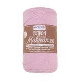GLOREX 5 1008 30 - Macramé Katoen 2 mm, 250 g, roos, lengte 225 m, drievoudig getwijnd katoengaren, 100% katoen, voor haken, breien, knopen en ontwerpen