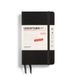 LEUCHTTURM1917 370599 Dagkalender 2025, Pocket A6 harde kaft - 12-maandelijkse planner en notitieboek, 80 g, gelinieerd - zwart