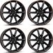 Borbet 4 velgen, model LX18, 8.0x18 inch, ET40, 5x112 boutgaten, geschikt voor Mini Cabrio Cooper S Countryman One