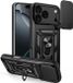 Techsuit Hoesje geschikt voor Apple iPhone 17 Pro Max - Camshield Back Cover - Zwart