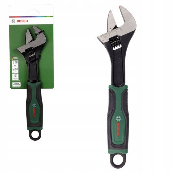 Bosch Groen Bosch Verstelbare Moersleutel 250mm, Bekbreedte 0-36mm