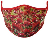 Otso Mondkapje Floral Rood, Veelkleurig S-M