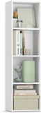 VASAGLE Boekenkast - openkast - 4-laags opbergkast - 106 cm hoog - wit