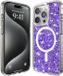 Techsuit Sparkly Glitter Back Cover hoesje voor Apple iPhone 16 Pro Max - Violet