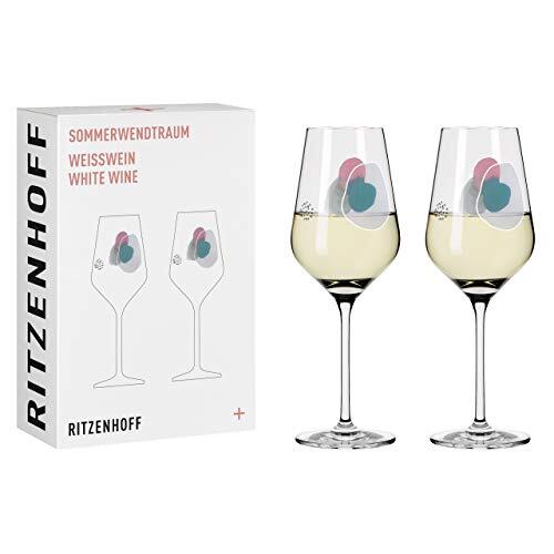 Ritzenhoff 3611001 Zomeromkeerdroom #1 wittewijnglas, glas, 380 milliliter