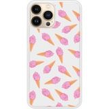 Glace Rose Bedrukt siliconen hoesje compatibel met iPhone 13 Pro Max