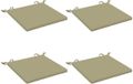 vidaXL 4-Piece Zitkussens SOEST 100% Polyester Lichtgroen