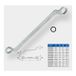 Brilliant Tools Dubbele ringsleutel, gebogen 16 x 17 mm