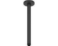 Duravit Douchearm 30 cm Plafondmontage Rond Metaal Zwart Mat – Regendouche Arm Universeel 1/2" Aansluiting
