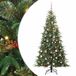 vidaXL Sapin de Noël artificiel articulé avec 300 LED Vert 210 cm PE et PVC