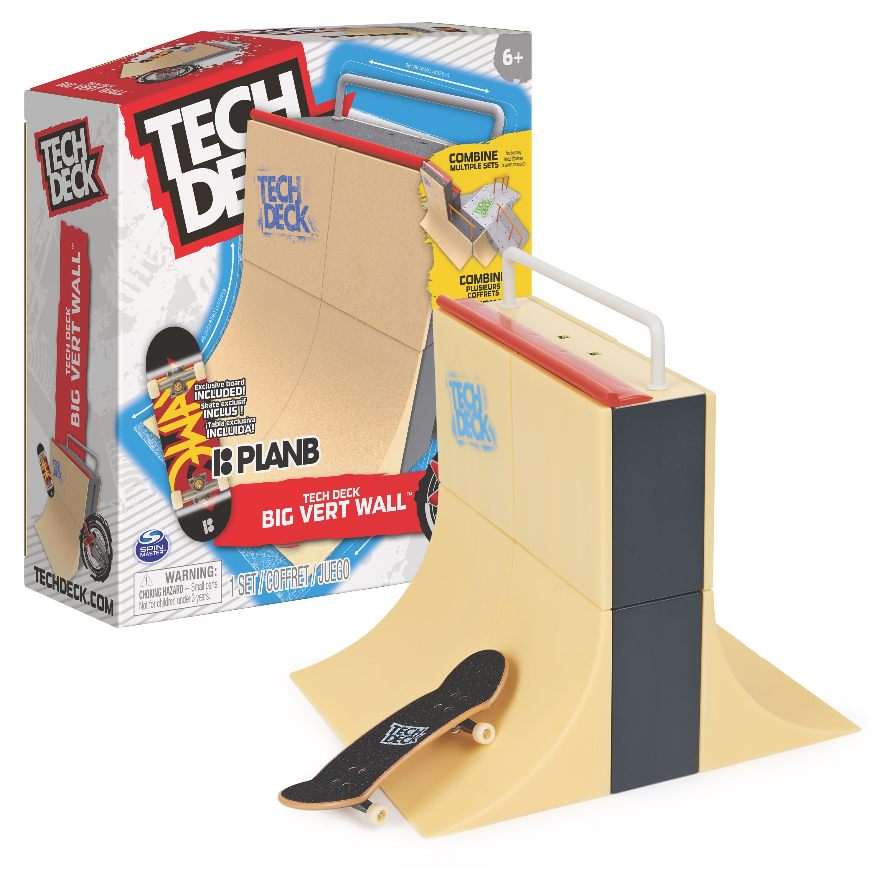 Spin Master Tech Deck - Jump N' Grind X-Connect Park Creator aanpasbare skatepark-schansset met een uniek fingerboard - stijlen kunnen variëren