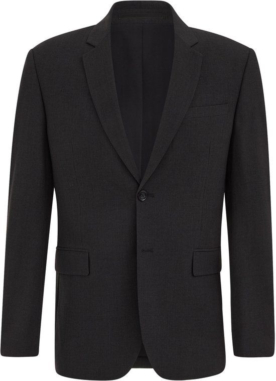 WE Fashion Heren Slim Fit Blazer Donkergrijs Polyester/Viscose Maat 46