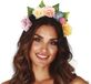 Fiestas Guirca Bloemen diadeem - multi kleuren - Hippie / flower power