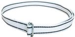 Geppas Farmoxa BV Halsband met knelgesp 160 cm - Wit/Zwart - 40 mm breed - Nekriem voor rundvee