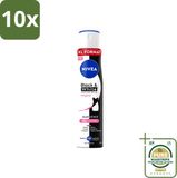 Nivea Deospray Invisible Black & White Original 48 Uur Lang Werkend 250 ml (10 Stuks)