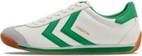 hummel STADION Lage Sneakers Unisex Volwassenen WHITE/GREEN