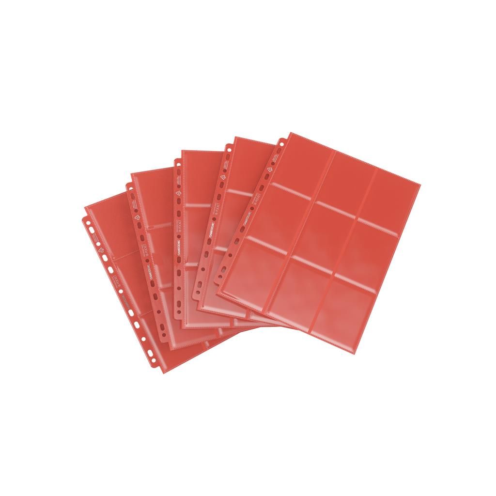 GameGenic Sideloading 18-Pocket Pages Pack Rood (10 stuks)