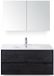 BES LED Dante Badmeubelset 100 cm - Black Oak - Keramische Wastafel Wit Enjoy met Spiegelkast