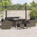 Maison Exclusive - Ensemble de meubles de jardin 6 pièces avec canapé et coussins, gris, en polyrotin