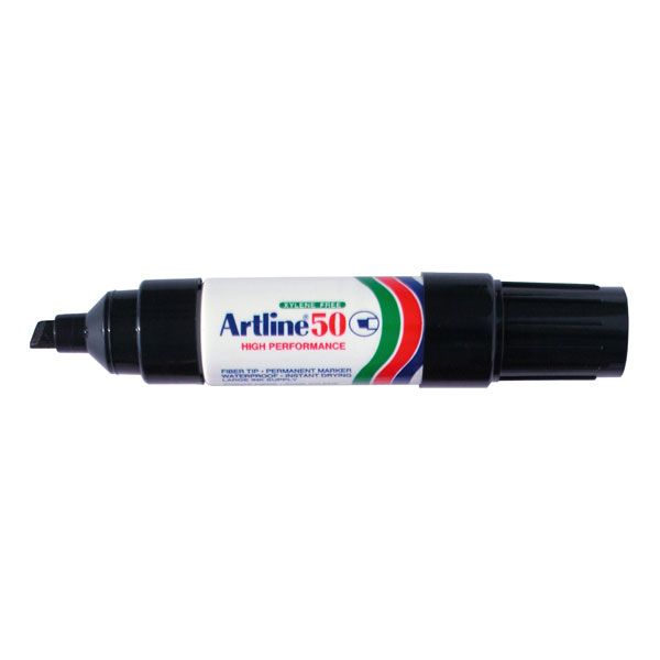 Artline 50 Permanent Marker - Black - 12 Pack