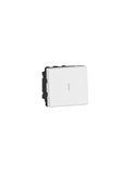 Legrand 077021L mozaïekschakelaar 2 modules, 10 AX, 250 V, wit