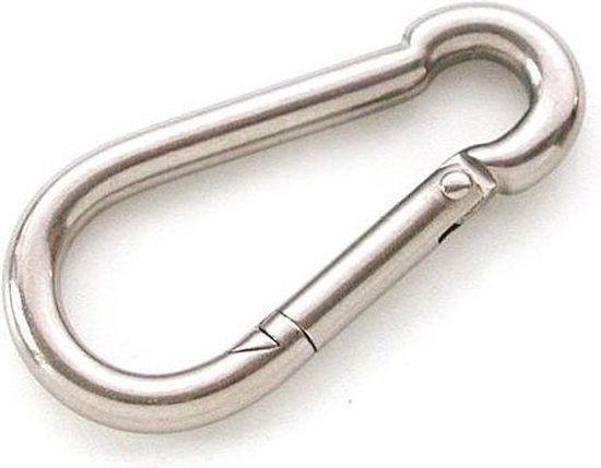 Deltafix Karabijnhaak Standaard Verzinkt 50 mm x 5 mm