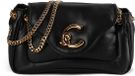 Coccinelle C-Me Fluffy Sac bandoulière Cuir 21 cm - Femme - Noir