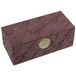 DRW Rectangular Jewelry Box Wood Velvet Pink Marble 25.5 x 12.5 x 10 cm