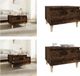 vidaXL Bijzettafel 50x46x35 cm bewerkt hout gerookt eikenkleurig