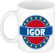 Bellatio Decorations Igor Koffiemok / Beker 300 ml - Keramiek - Multi