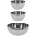 Excellent Houseware plats à servir - Set 5x - Inox - D24/D13 cm