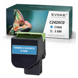 Evoke Cyaan Toner voor Lexmark C2425/C242 C C2425 C242C C242Xc0 3500 Pagina's