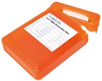 LogiLink HDD Beschermingsbox 3.5 inch – Schok- en Waterbestendige Opbergdoos voor Harde Schijf – Oranje (UA0133O)