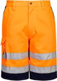 Portwest Hi-Vis Polykatoen Korte Broek E043 - Oranje/Marine - XXL