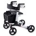 GIMA Stijlvolle opvouwbare rollator, met lichte aluminium structuur, gevoerde nylon zitting met riem omhoog, 43164