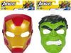 Marvel Avengers Maskers, duopack met maskers van Iron Man en Hulk